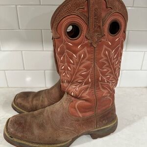 Durango Warm Brown and Rust Red Toned Boots
